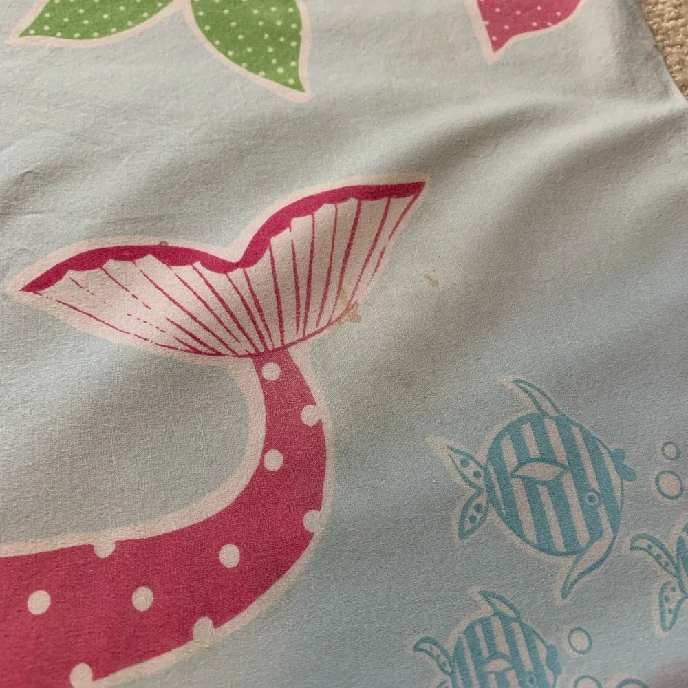 Pottery Barn Kids Twin Mermaid Duvet and Sham